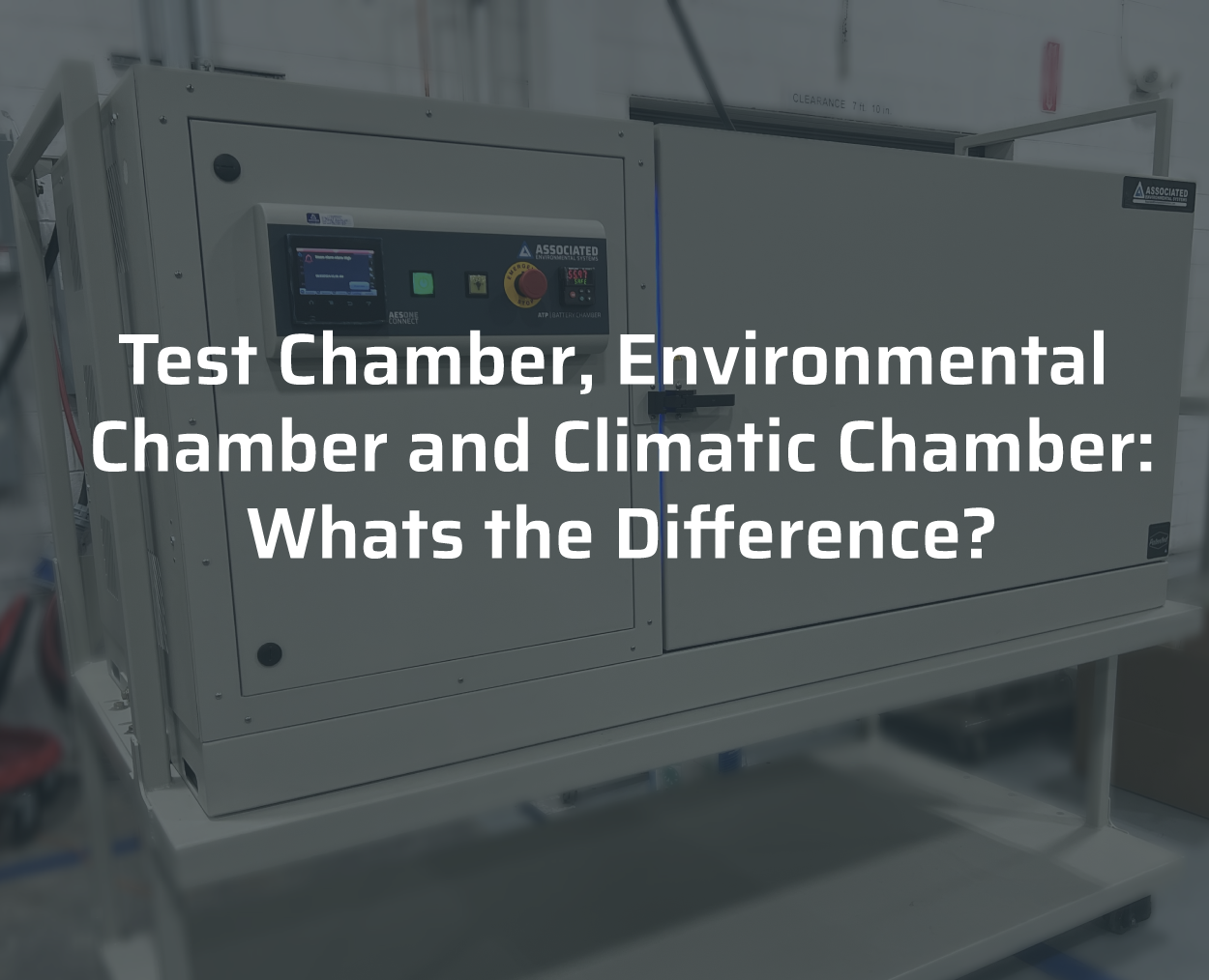 difference between environmental chambers and climatic chambers